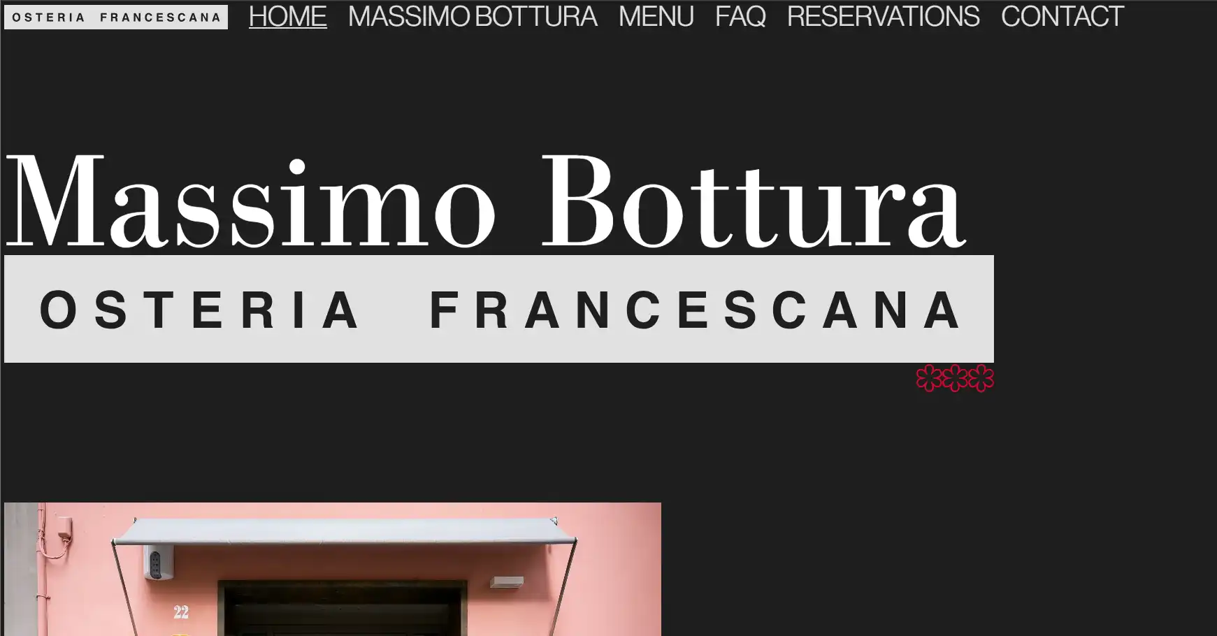 osteria francescana website